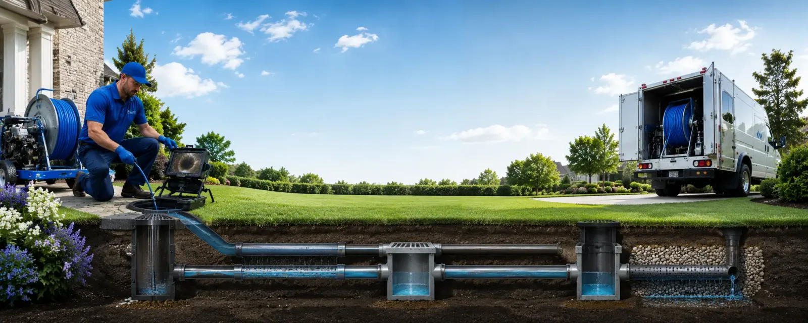 Outdoor drain cleaning information for Aberdeen, SD